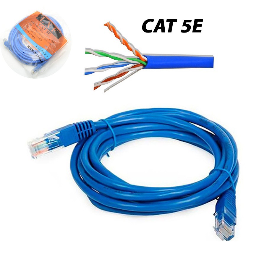 ქსელის კაბელი |  NETWORK CABLE, LXF6888, CAT5E, 5m / Blue