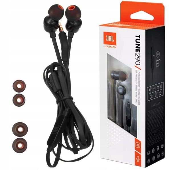 ყურსასმენი JBL TUNE290  Aux  Black