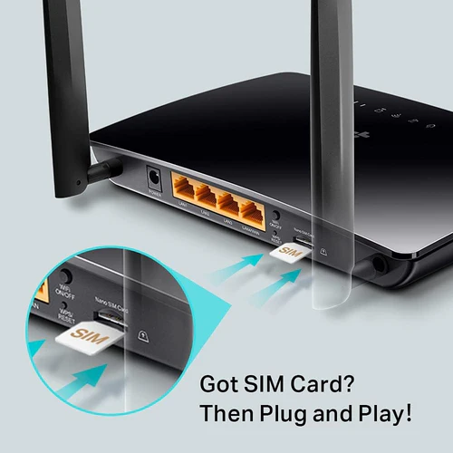 Wi-Fi როუტერი | TP-Link Archer MR400 AC1200 Wireless Dual Band 4G LTE Router / Black