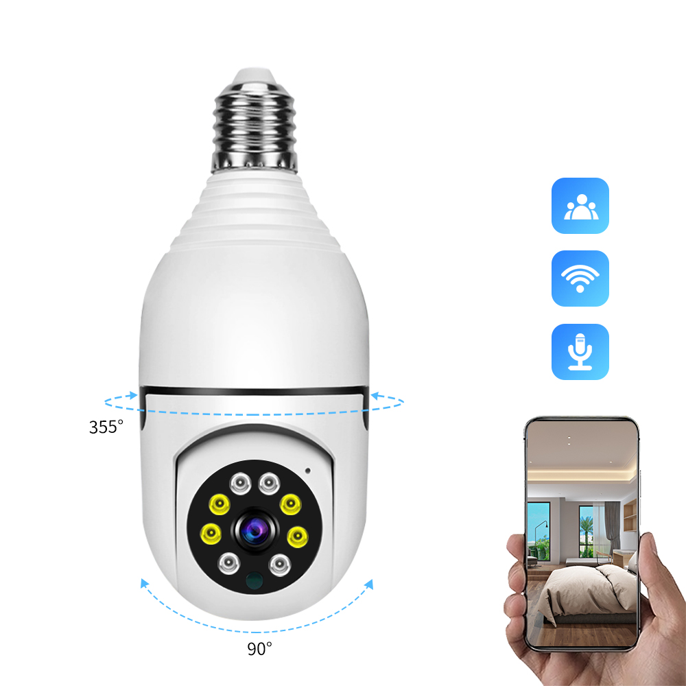 ვიდეო კამერა | Smart Camera V380-E27 1080P / WiFi / White