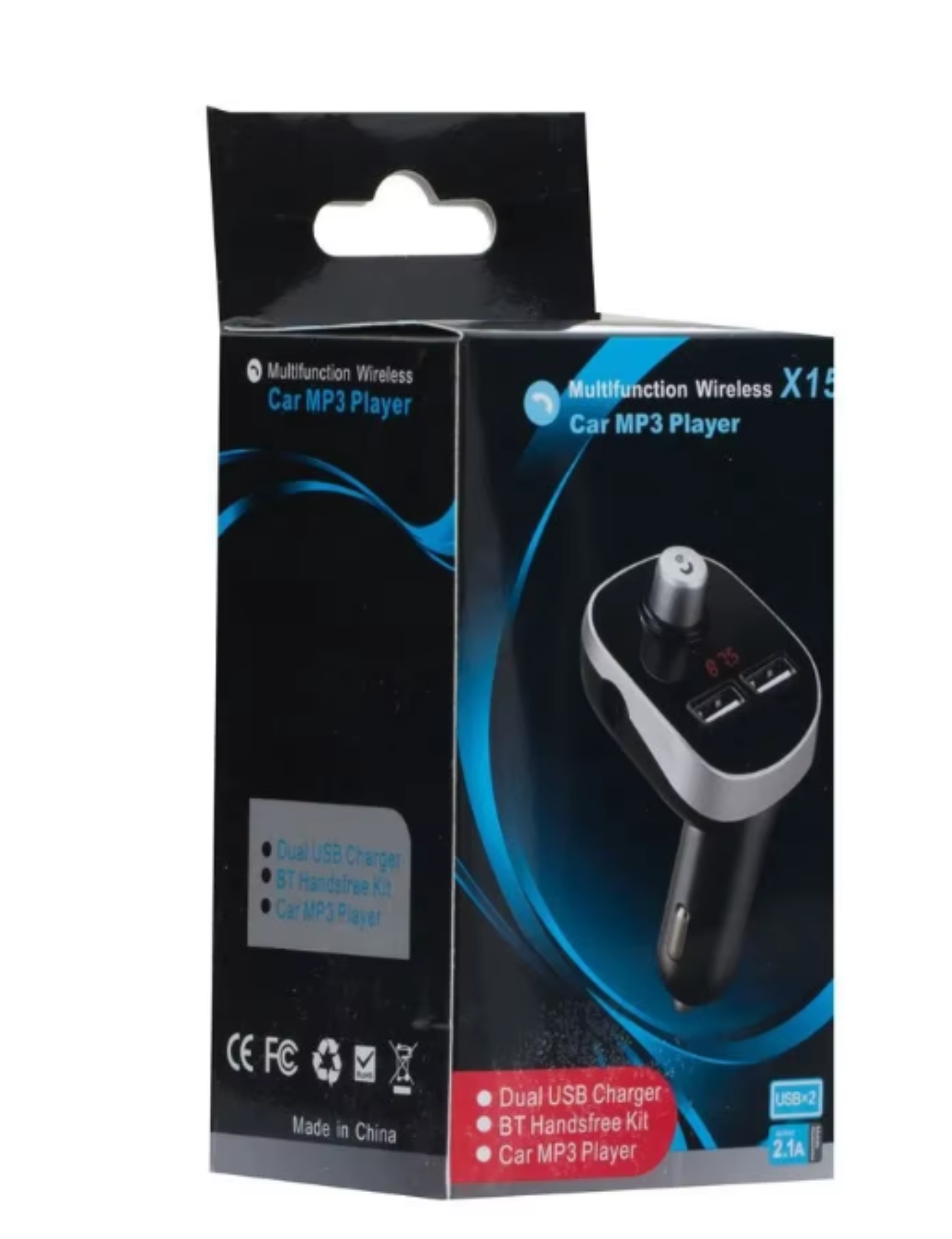 Car მოდულატორი |  Car MP3 Player BT X15  Black