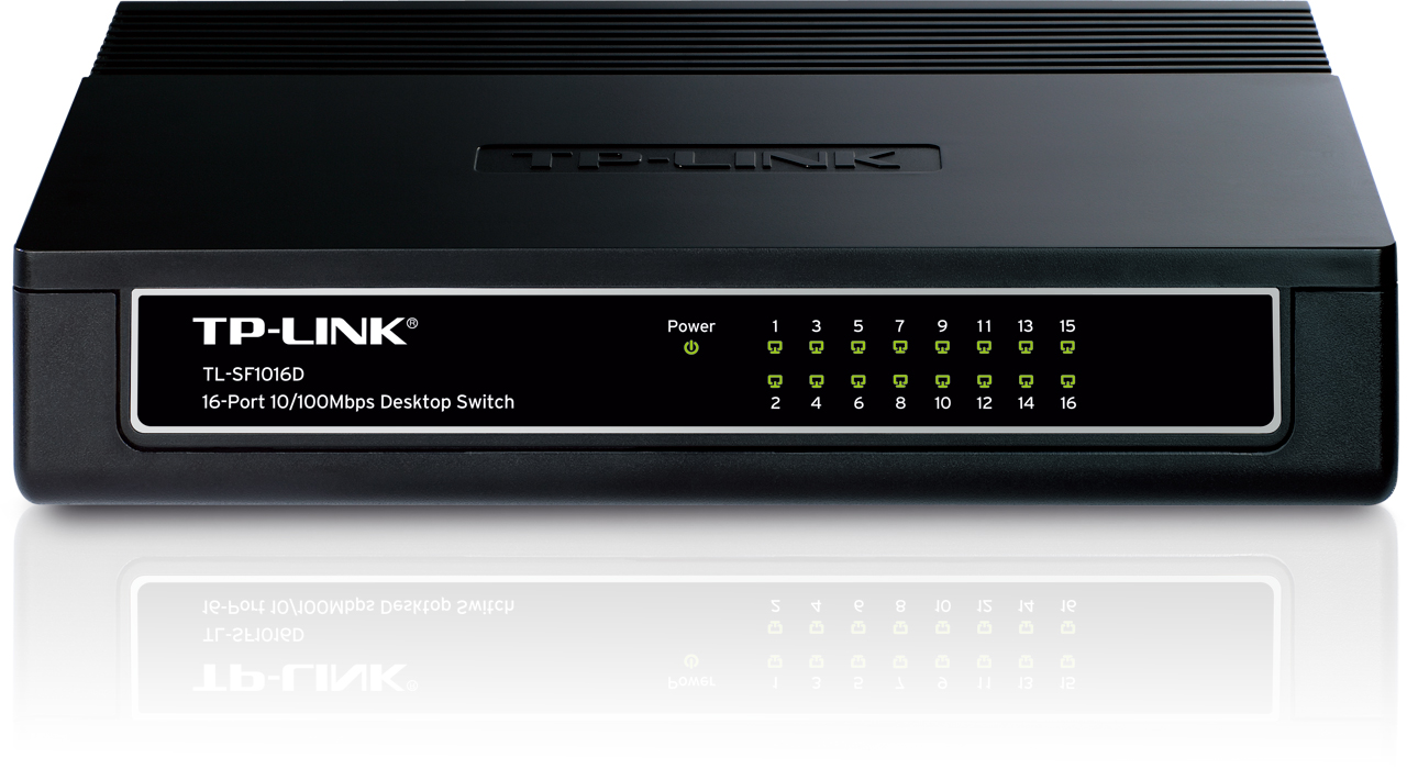სვიჩი | TP-Link Desktop Switch TL-SF1016D / Black