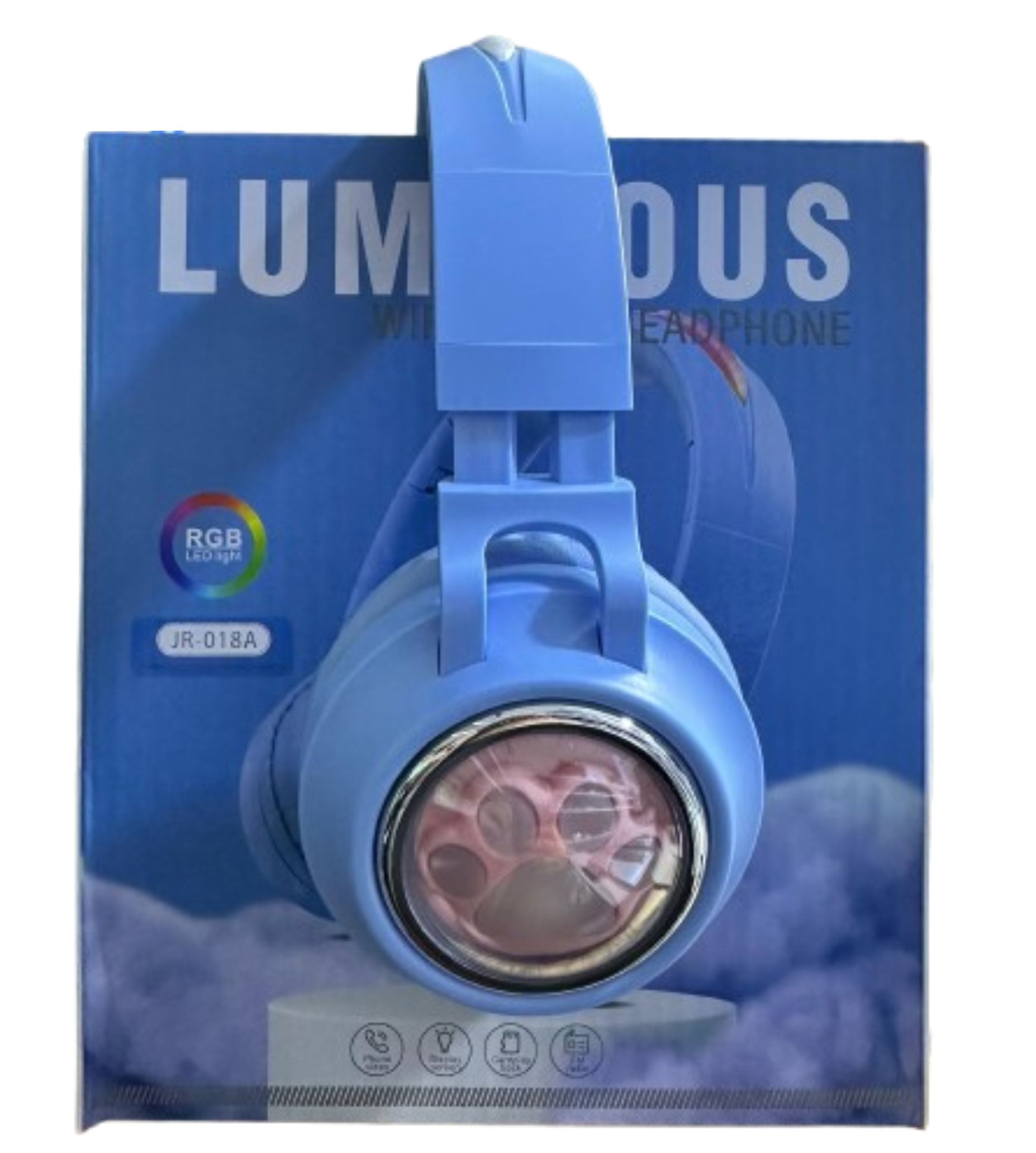 ყურსასმენი საბავშვო Luminous JR-018A Blue