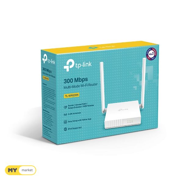 Wi-Fi როუტერი | TP-Link TL-WR820N Wireless Dual Band Router / White