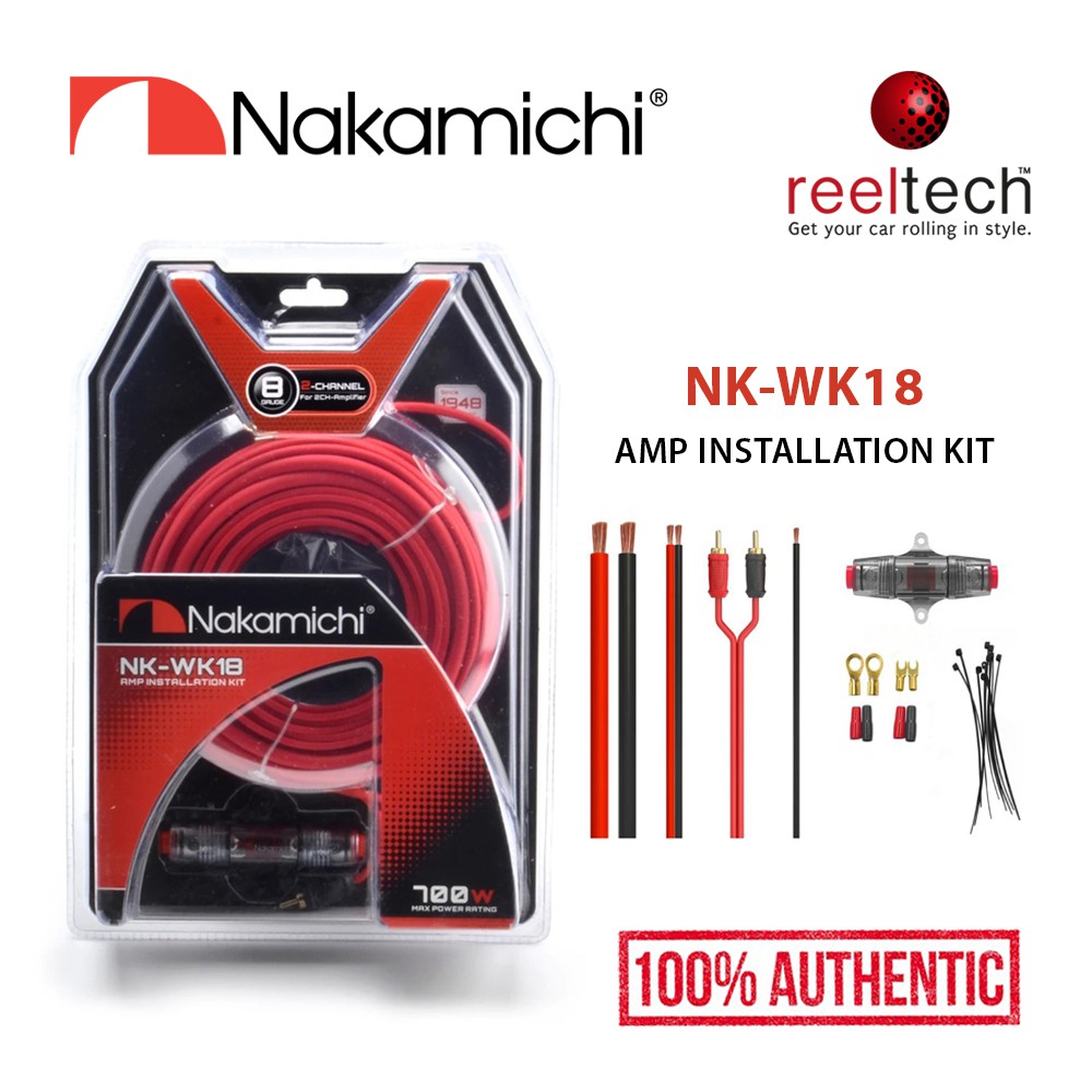 ავტომანქანის დინამიკის კაბელი | Car Speaker Cable NAKAMICHI NK-WK18 700W