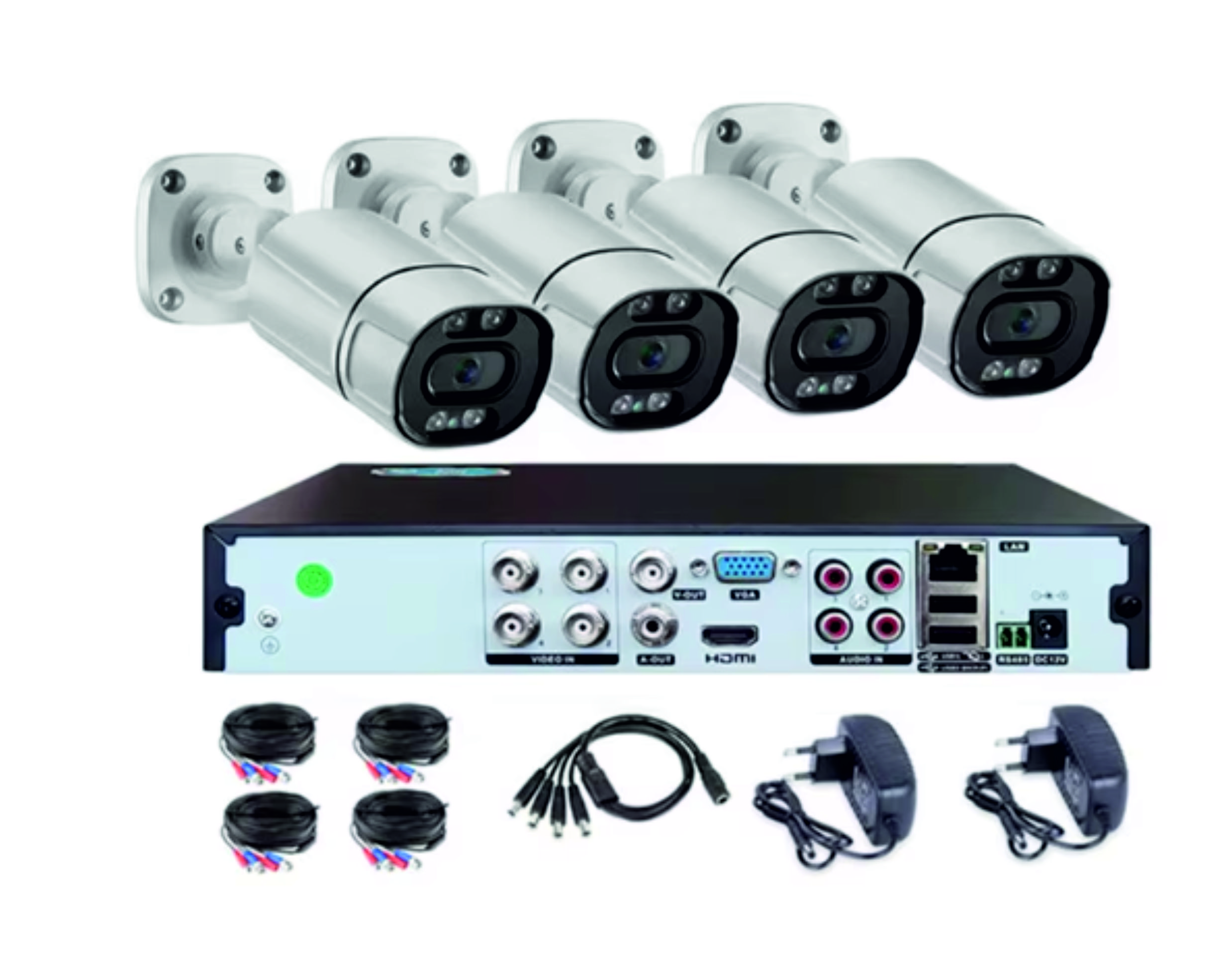 ვიდეო კამერა კომპლექტი | NAPCO 5MP SET / AHD / DVR / 4pcs  Camera outdoor