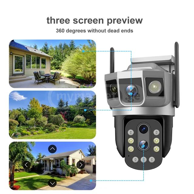 ვიდეო კამერა | Smart Camera V380 SC23-G-DL / WiFi / Grey