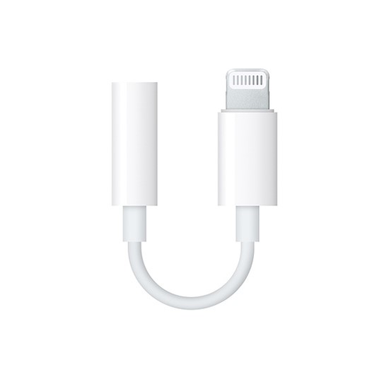 კონექტორი | Apple Lightning to HeadPhone jack adapter / A1749/ White 