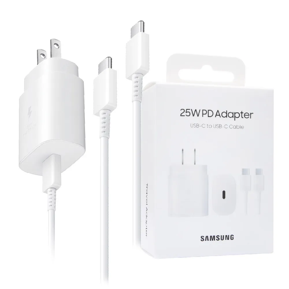 ადაპტერი კაბელით | Samsung Adapter With Cable 45W Type-C To Typce/ TA800/ White