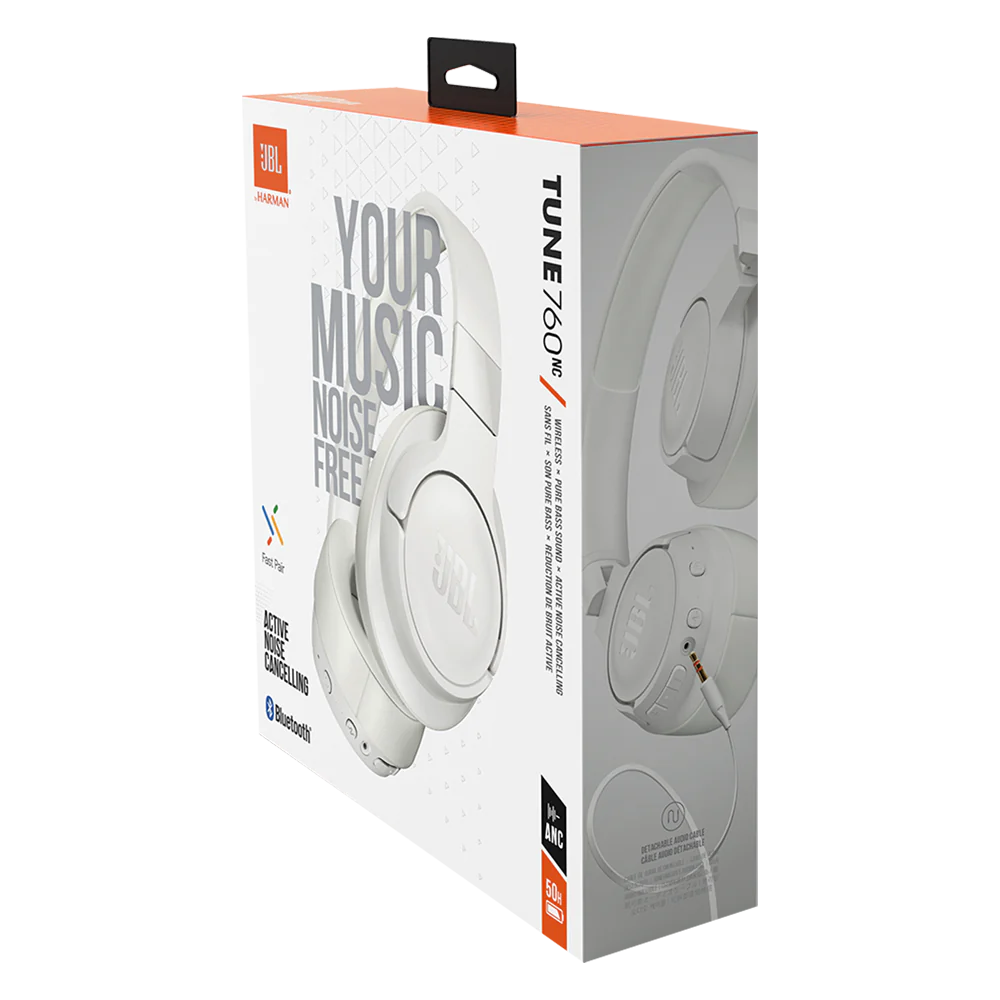 ყურსასმენი JBL TUNE 760nc  White
