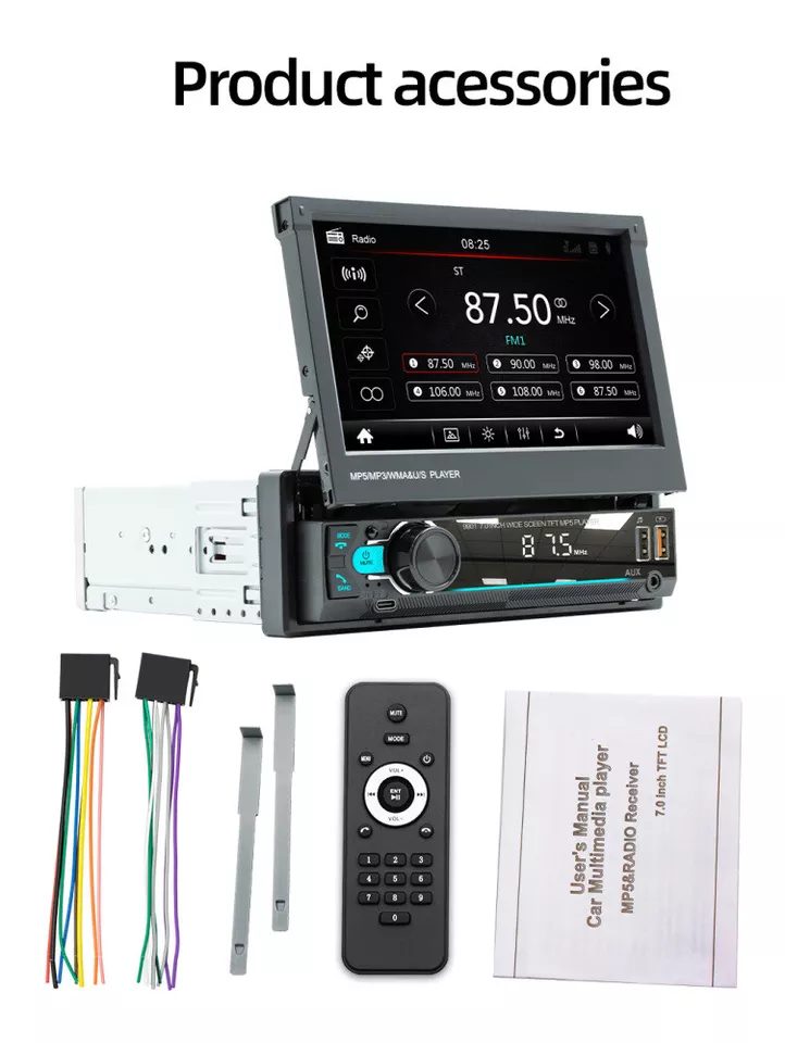 მაგნიტოფონი | Car Recorder 7 inches Digital LCD / AV Automatic / Black
