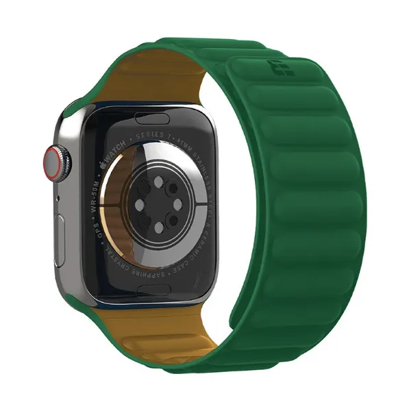 სმარტ საათის სამაჯური |  BINKSON Apple Watch Strap Magnit 38/40/41mm Green/Brown