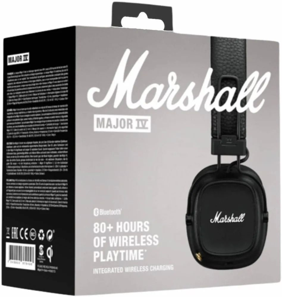 ყურსასმენი Marshall MAJOR IV Black