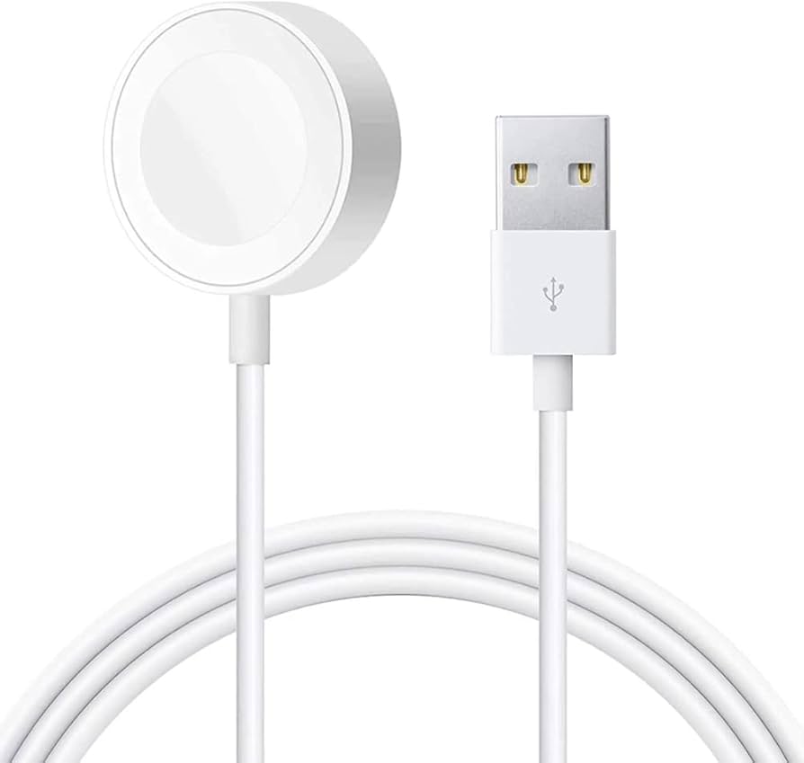 სმარტ საათის დამტენი | Apple Smart Watch Charger / Fast Magnetic to USB/Cable/A1570/1 m /White