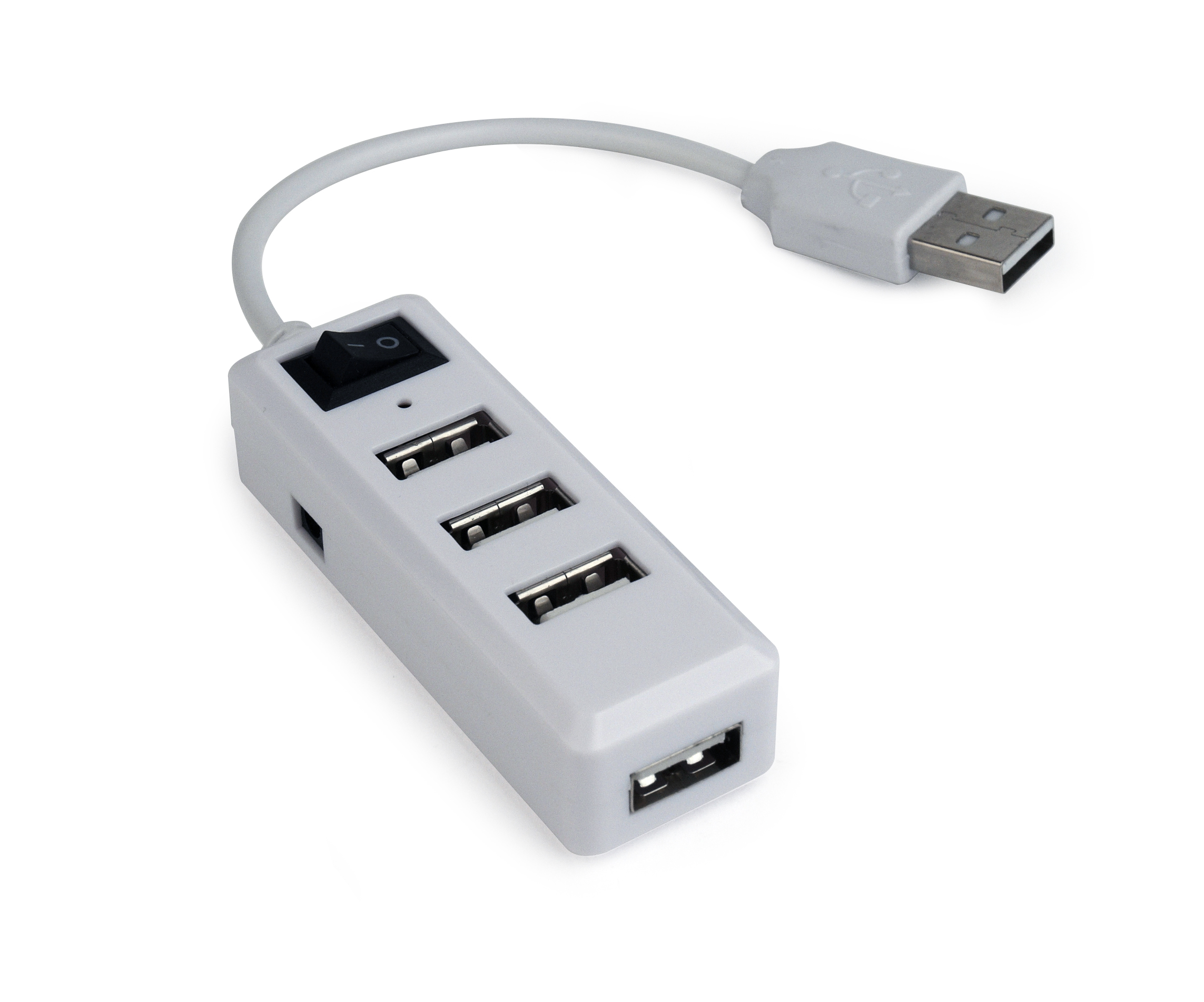 USB HUB კონექტორი | USB HUB Gembrid UHB-U2P4-21/ 4 PORT/ White