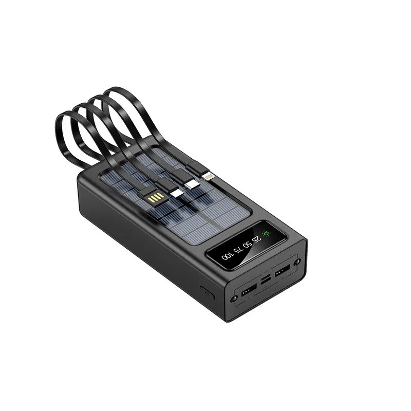 პოვერ ბანკი | Power bank Solar Charging With LED Light / Fengqi P203/ 20000mAh / Black