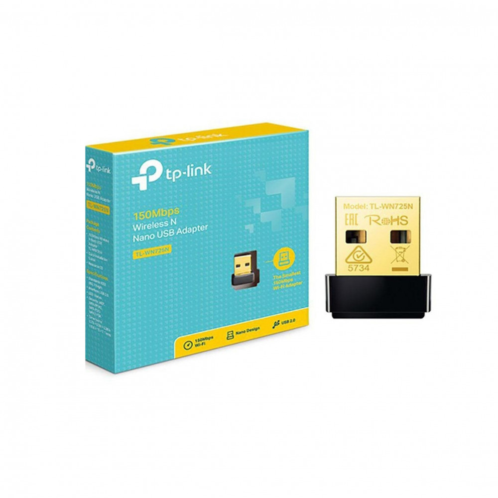 Wi-Fi მიმღები | TP-Link Wireless N Nano USB Adapter TL-WN725N / Black