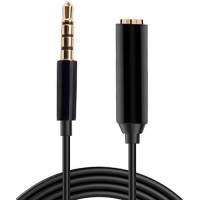 აუქსის კაბელი | Input Output Aux Cable  For Mobile Black
