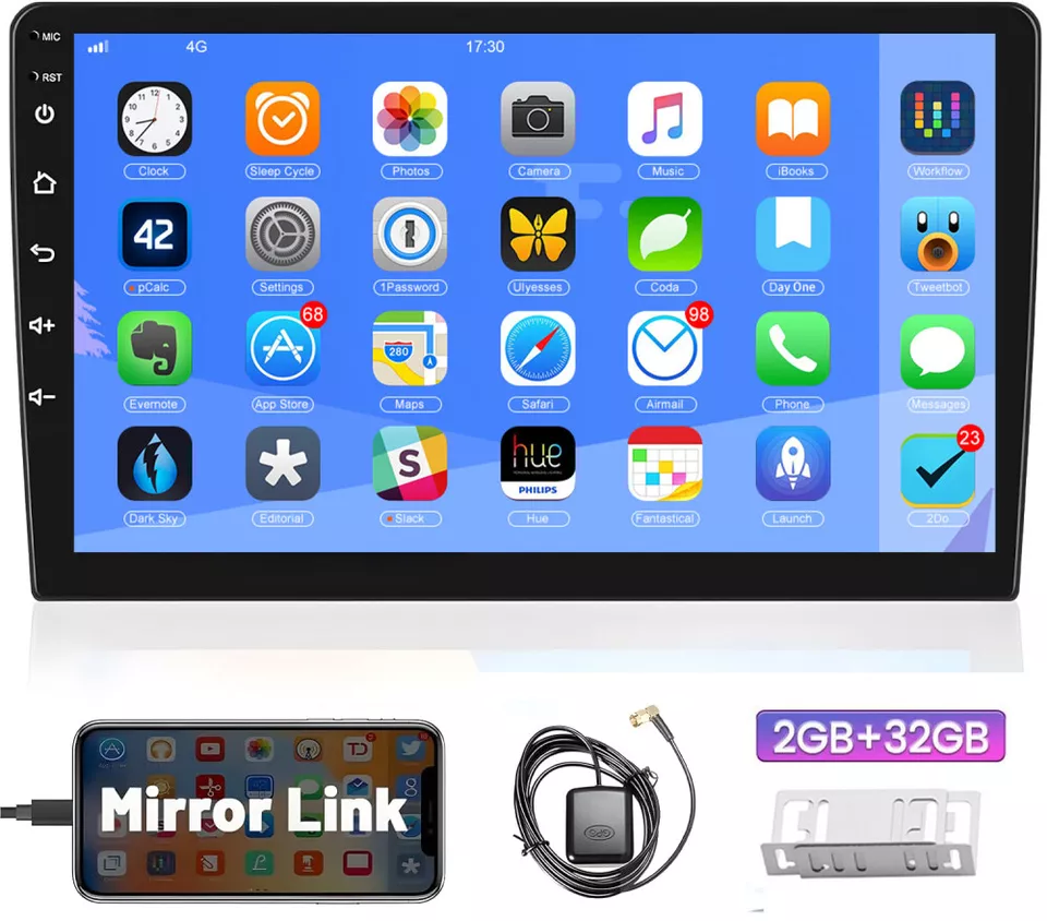 მაგნიტოფონი | Car Recorder  Pioneer TS7 2+32GB / 9 inches / Android / Black