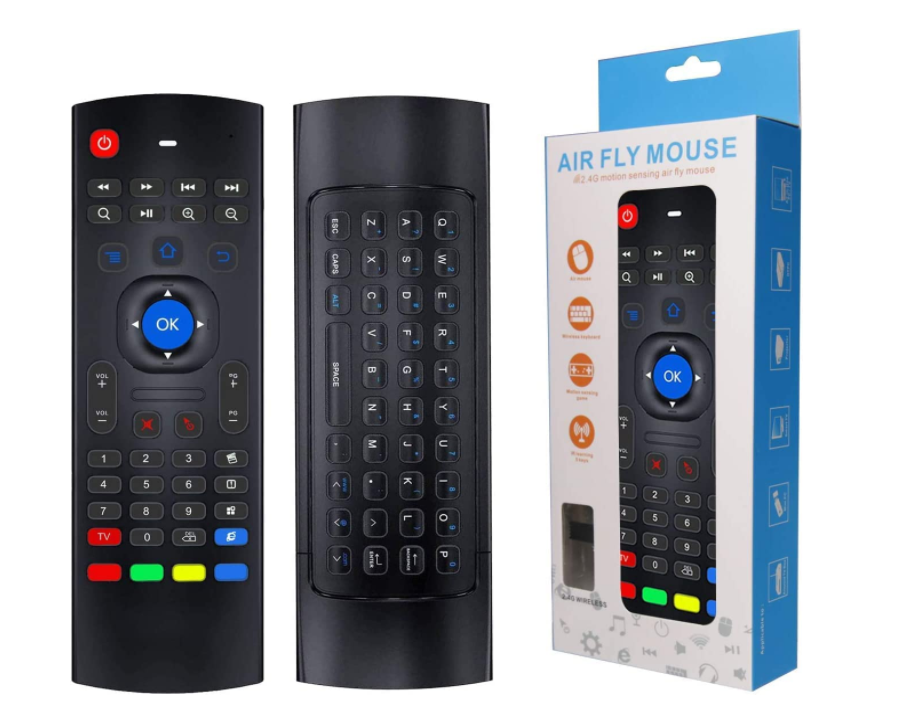 TV უნივერსალი პულტი | Universal TV remote control with keyboard / Black