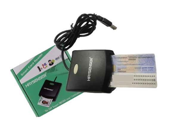 ბარათის წამკითხველი | Smart Card Reader/HAYSENSER HY-C01/Black