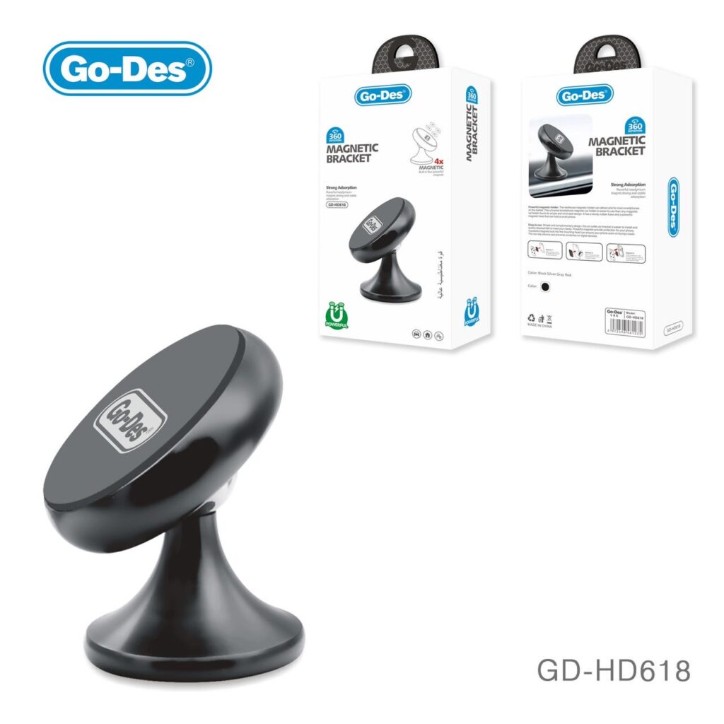 მობილურის სამაგრი ავტომანქანის | Car Mobile Phone Holder GO-DES GD HD618 / Black