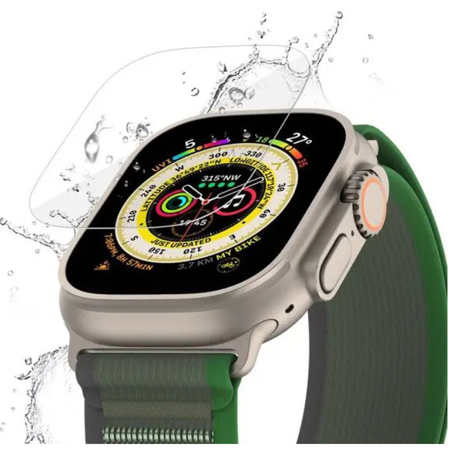 სმარტსაათის ეკრანის დამცავი ფირი | Smart Watch Screen Protector Green Glass Ultra 1-2 HD Plus