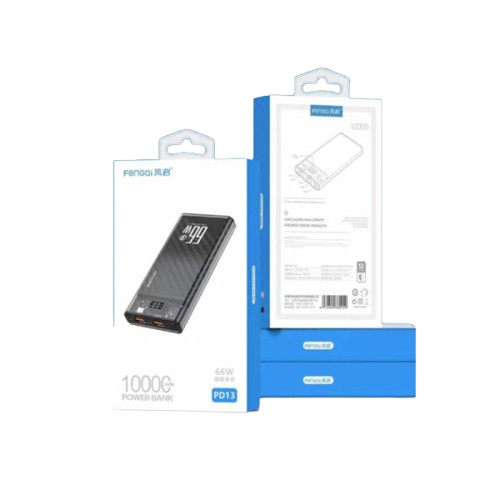 პოვერ ბანკი | Power bank charging / PD13 / 10000mAh / Black