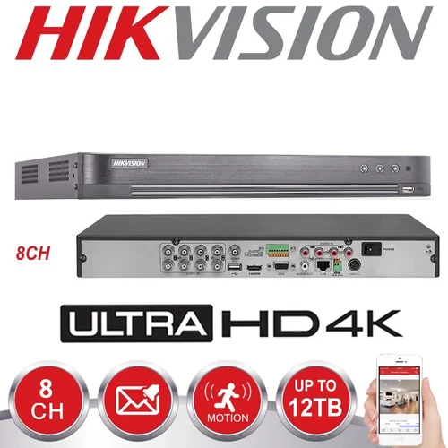ვიდეო კამერის ჩამწერი DVR | HIKVISION DVR 8 CH/  5MP / AHD